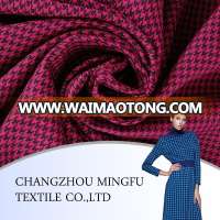 2015 China Organic check Italian design swallow gird and hound stooth worsted wool fabric for women coat